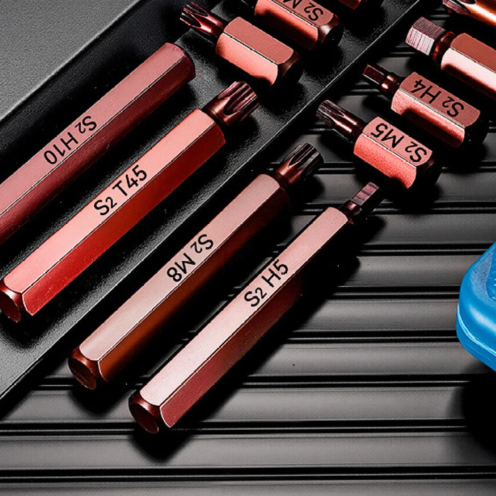 For Zana Industrial S2 Steel Star Bit Hex Shank Screwdriver Tip Durable Impact Driver Drill Socket Accessory Power Tools