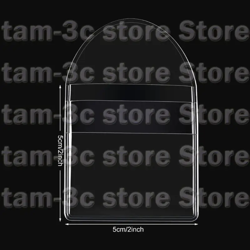 D0UA 50pcs 2 pulgadas monedas bolsillo individuales Protectores monedas plástico Pinguas moneda Soportes