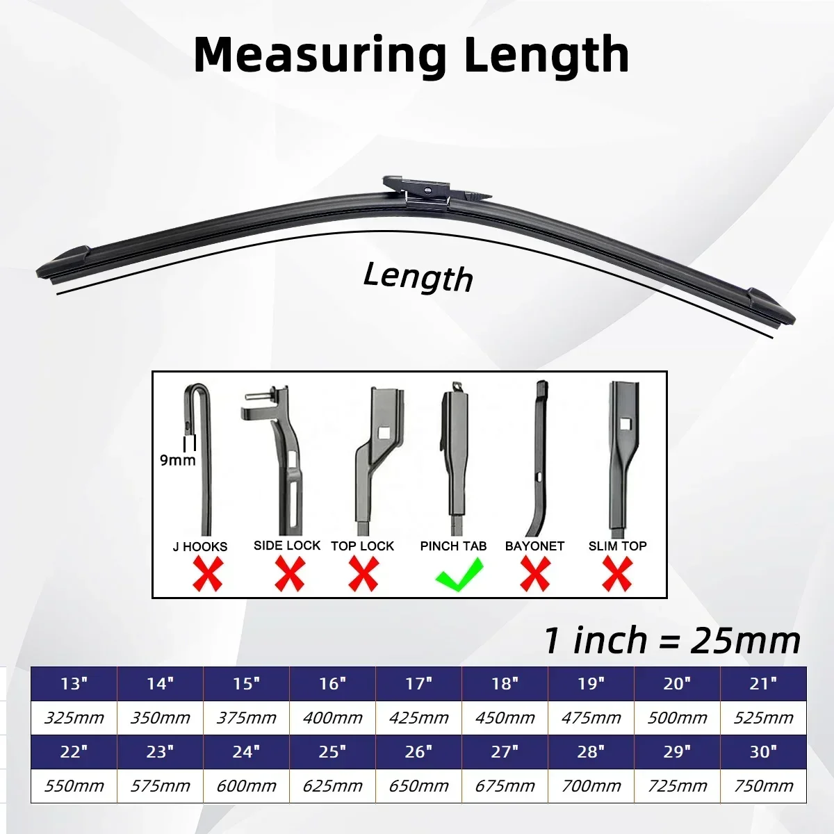 For Mercedes Benz GLA Class Sprinter Front Windshield Wiper General Motors Multifunctional Double Rubber Car Accessories