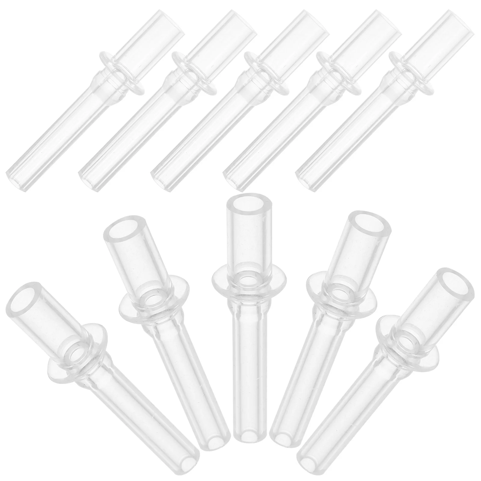 10 Pcs Straws Spout Cup Replacement Head Silicone Bottle Tips Drinking Pipette for Water Bottles Baby Kids Child