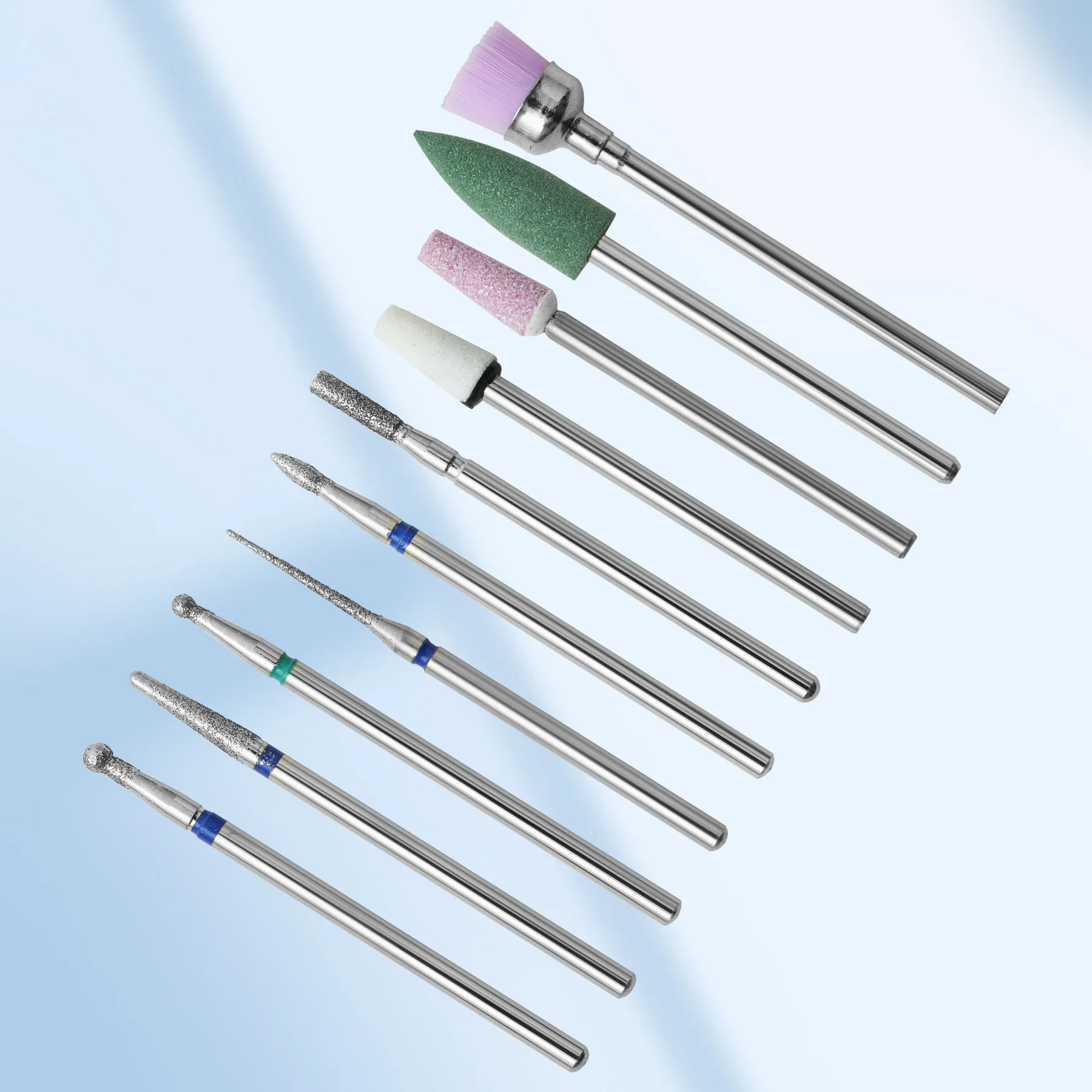 10개/박스 다기능 네일 커터 전동 네일 드릴 비트 매니큐어 페디큐어 텅스텐 합금 연마 헤드 네일 도구