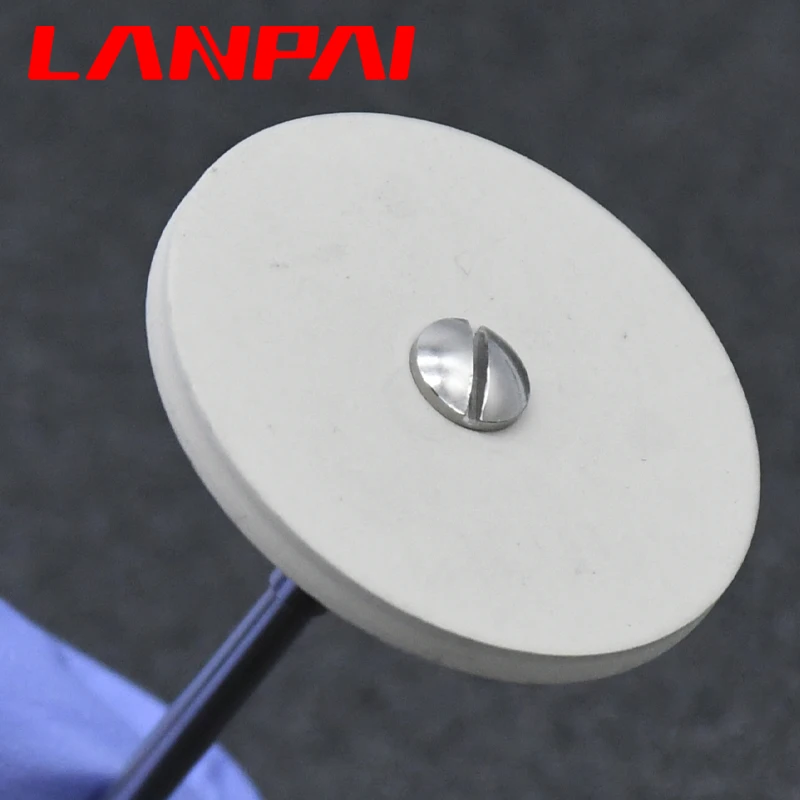 Lanpai 2*26mm Dental Lab Rubber Diamond Zirconia Polishing Kit Pocerlian Grinding Head  Dentistry Material Drill HP