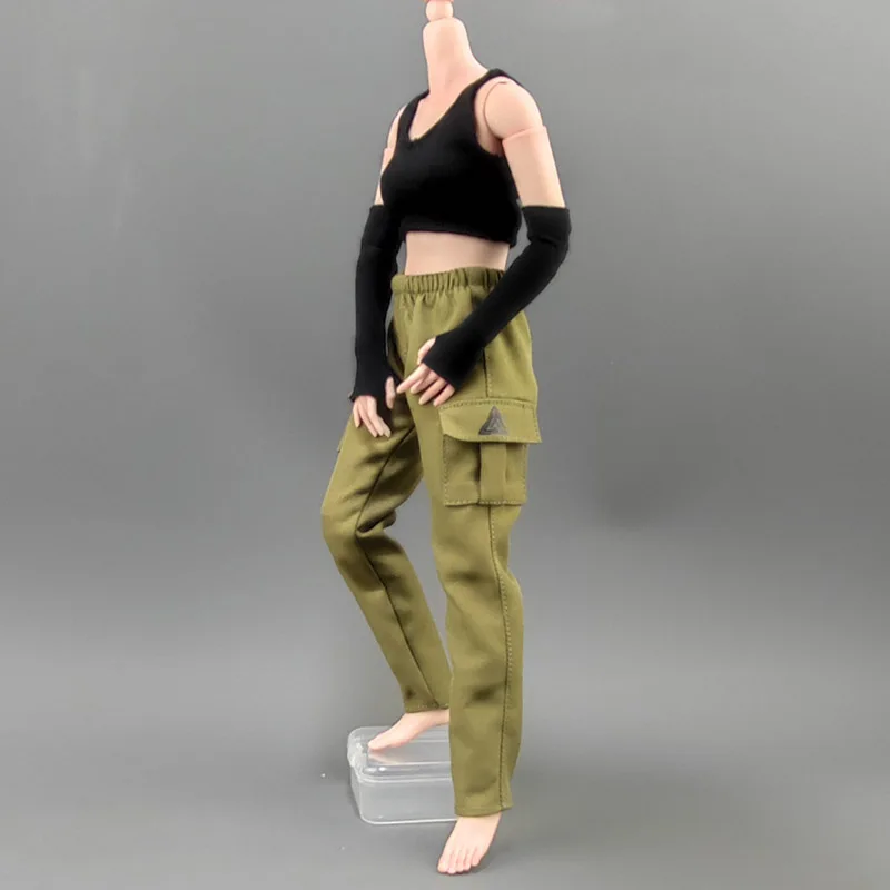 1/6 skala kobiet lalki ubrania moda kamizelka sportowa spodnie fit 12 ''figurka model ciała