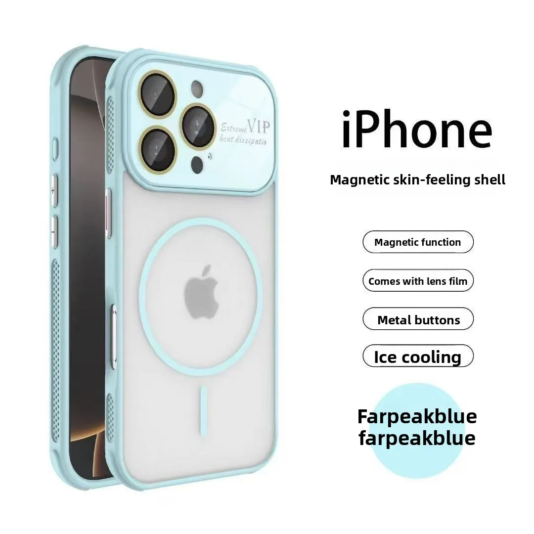 Shockproof Full Lens Protection Magnetic Phone Case for IPhone 17 Air 16 Pro Max 15 14 13 for Magsafe Wireless Charging Cover