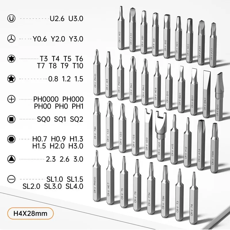 Household Mini Cordless Screwdriver Precision Repair Toolbox for Watch, Phone & Computer Disassembly