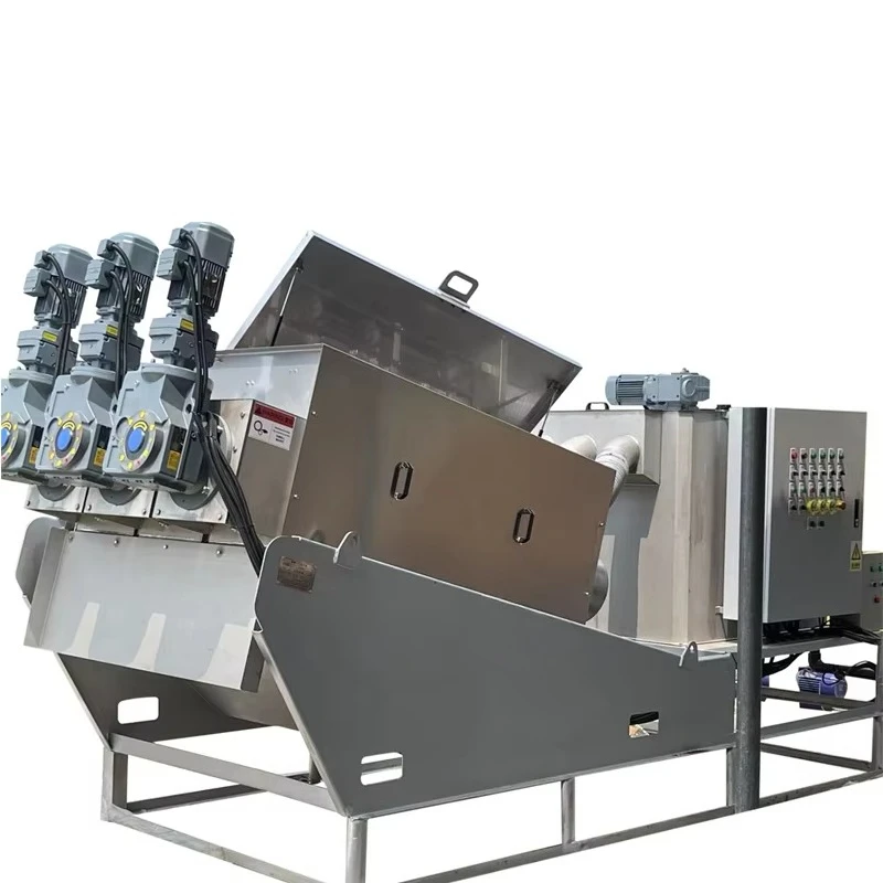 Dewat Solid Liquid Separator Volute Screw Press Sludge Dewatering Machine for Sewage Treatment Automatic Operation 500L/Hour