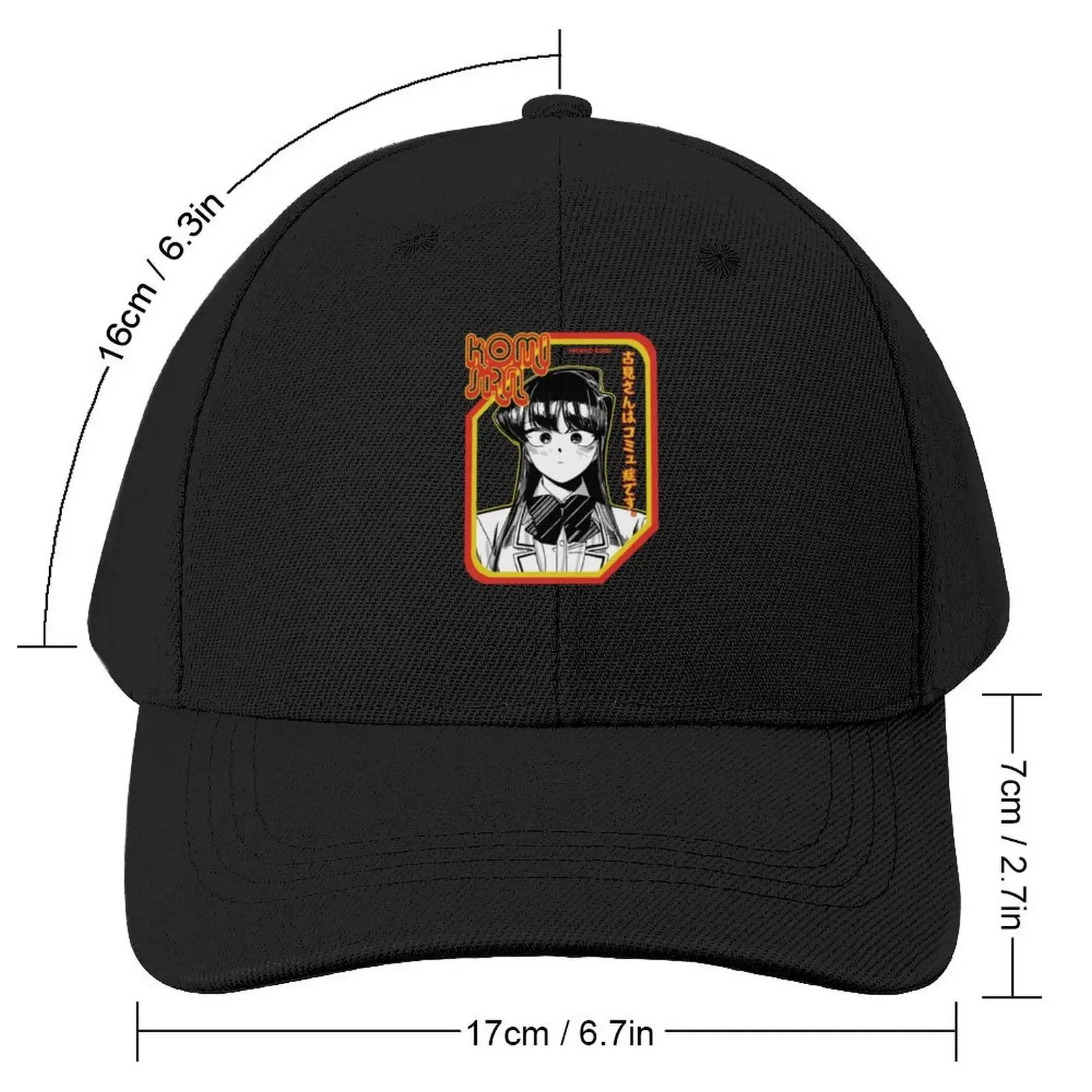 Komi Can't Communicate Komi San Retro - Komi Shouko Baseball Cap Hat Baseball Cap Designer Hat Woman Hats Men's