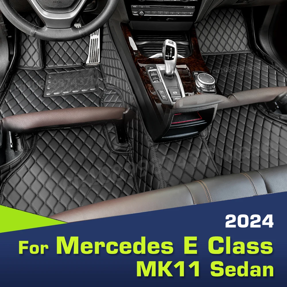 

Автомобильные коврики на заказ для Mercedes Benz E class MK11 седан 2024, автомобильный коврик, аксессуары для интерьера