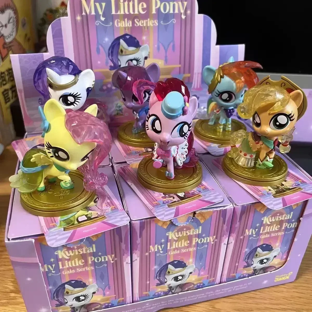 Kwistal My Little Pony Into The Gala Glitter Series Blind Box Collect Model My Little Pony Mystery Box Toy Decor Surprise Gift