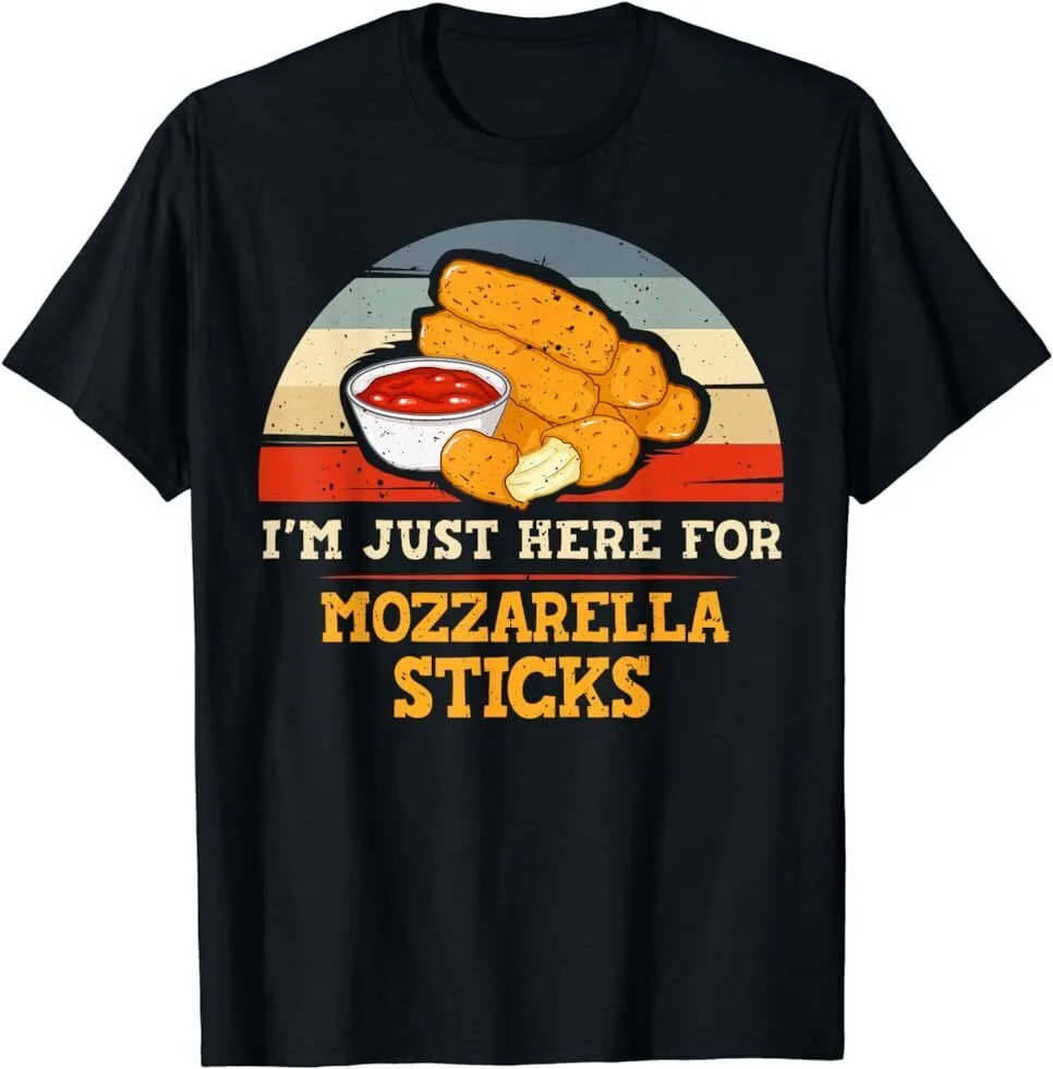 Mozzarella Sticks Cheese Stick Bread Funny Gift T-Shirt Size S-5XL