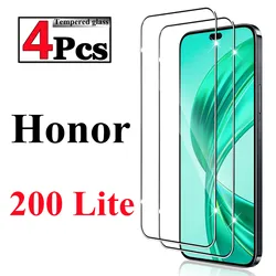 1/4Pcs HD+ high-quality Tempered Glass For Honor 200 Lite Screen Protector Glass Film