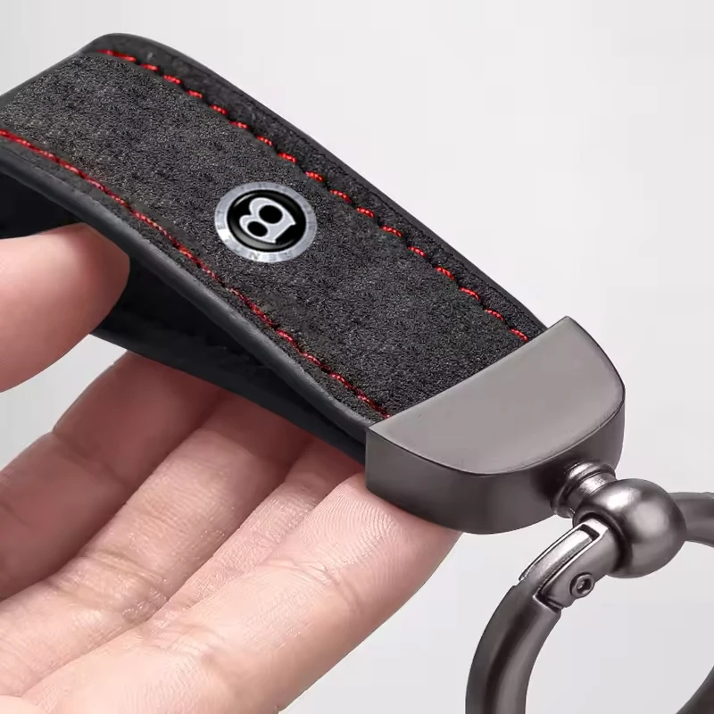 

Universal Metal Leather Car Logo Key Ring Keychain Accessory for New Bentley Flying Hurtling Spur Continental GTBentaygaMulsanne
