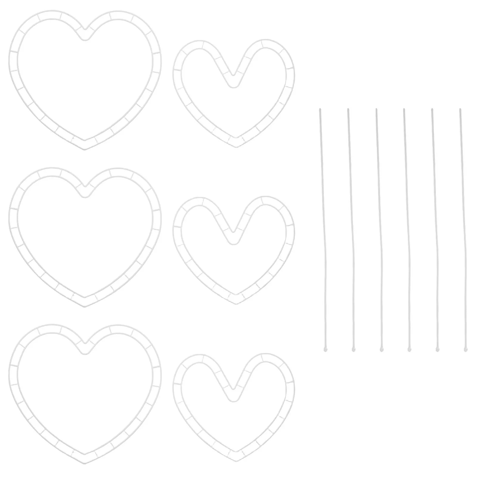 1 set porta composizioni floreali a forma di cuore cornice floreale fai da te per matrimonio, San Valentino, decorazioni natalizie, supporto per bouquet artificiale