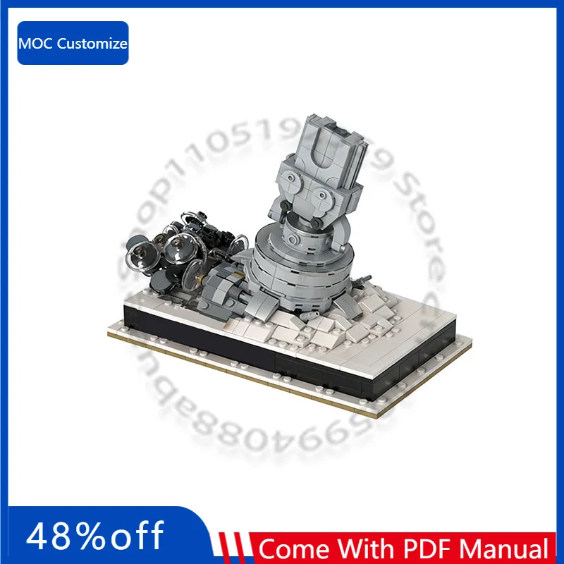 

715 деталей: Персонализированная космическая игрушка-микродиорама: Снегокат MOC, модульный конструктор для самостоятельной сборки, подарок