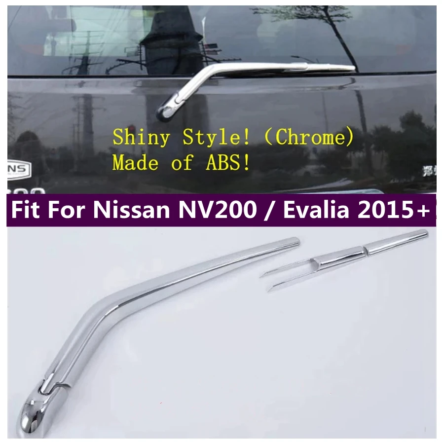 

Chrome Shiny Rear Windshield Window Wiper Cover Trim Fit For Nissan NV200 / Evalia 2015 - 2019 Exterior Accessories