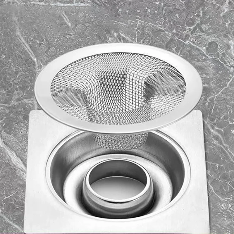 1Pc Stainless Steel Kitchen Water Sink Filter Bathroom Drain Filter Net Shower Hair Catchers Stoppers Kitchen Accessories