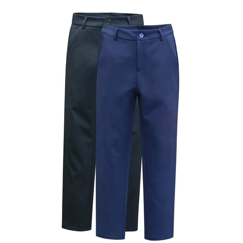 

Eadodo Dark Blue Women's Trousers, Spring and Autumn Ol Professional Wear Suit Pants, Dark Blue Work Pants, Slim Straight Pants, Drapey Wrinkle-Resistant Polyester Fabric, Women's Casual Long Pants