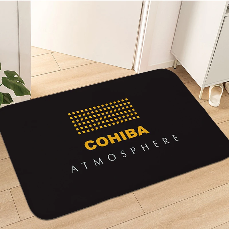 Carpet for Living Room C-Cohibas Room Decorating Items House Interior Entrance Mat Custom Washable Non-slip Kitchen Bathroom Rug