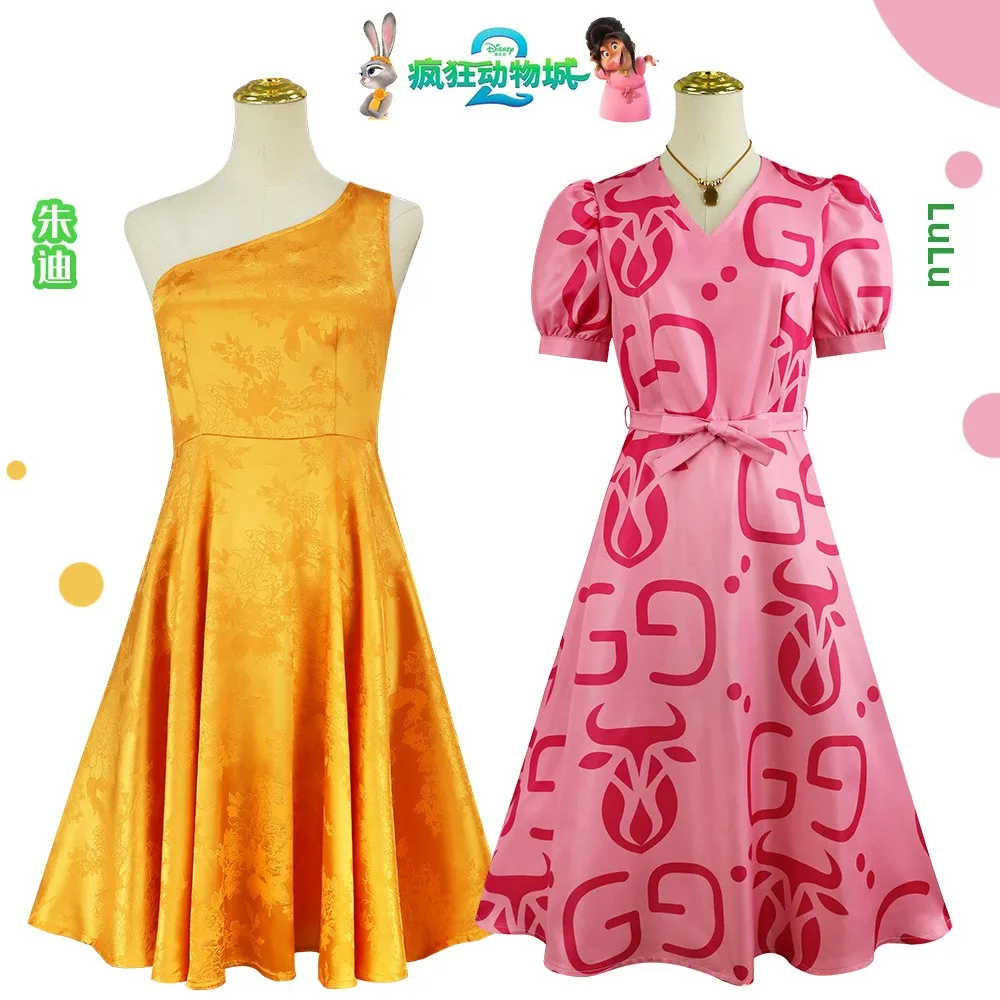 

Желтое бальное платье, сценический костюм на Хэллоуин, Джуди, полицейский кролик, женский и мужской модный костюм с животными Ci 2, пар Dr