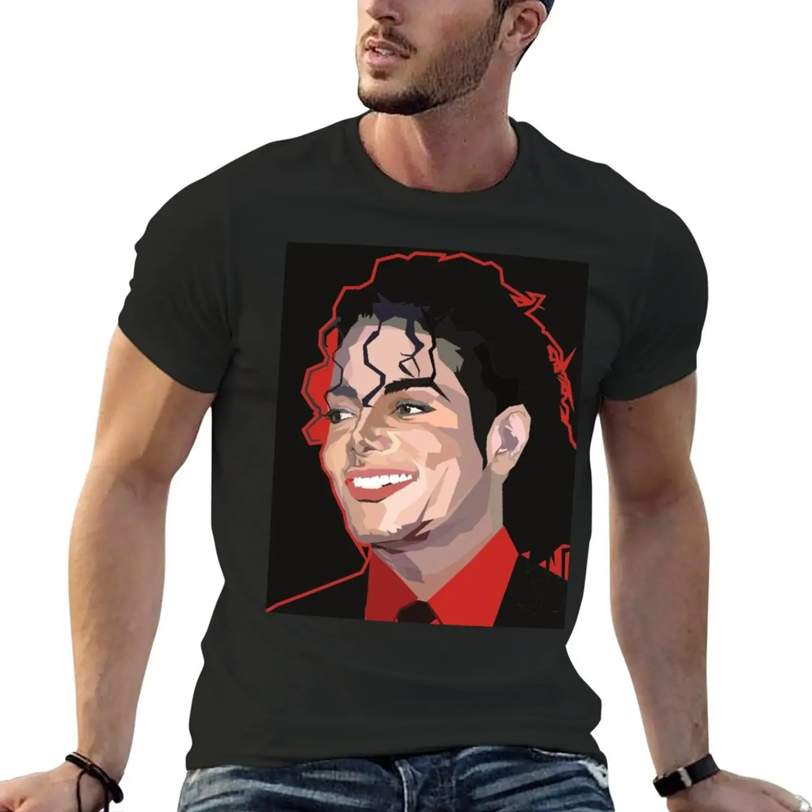 The King of Pop Michael Jackson T-Shirt kawaii clothes graphic tee shirt mens champion t shirts