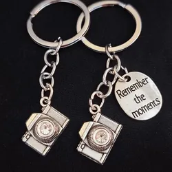 Unique Keychain Remember The Moment Keyring Camera Cameraman Pendant Women Man Jewelry Accessories Friend Gift