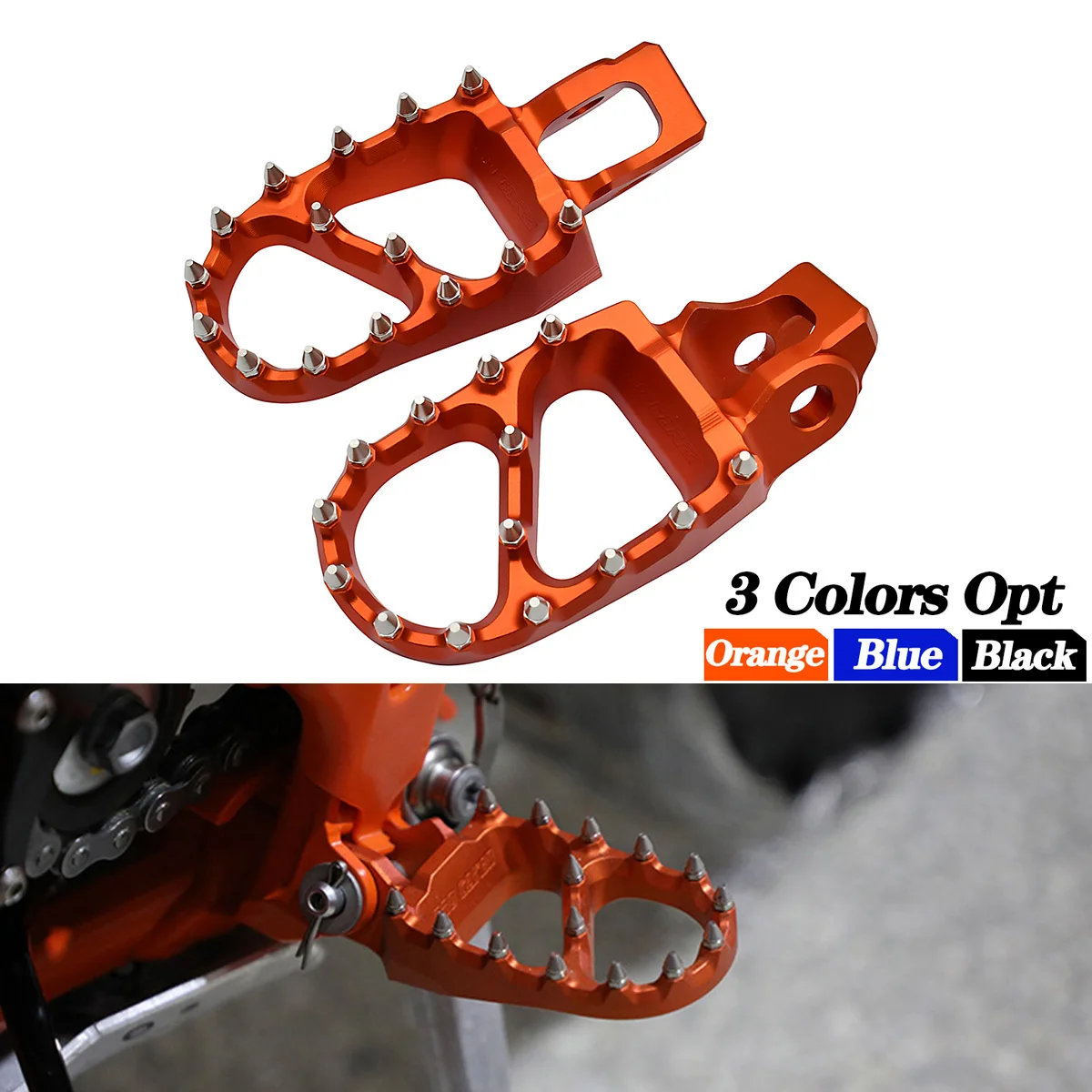 

Motocross Foot Pegs FootRest Footpegs Rests Pedals For KTM SX SXF EXC EXCF HUSQVARNA TC FC TE FE TX FX 85 125 250 300 450 530