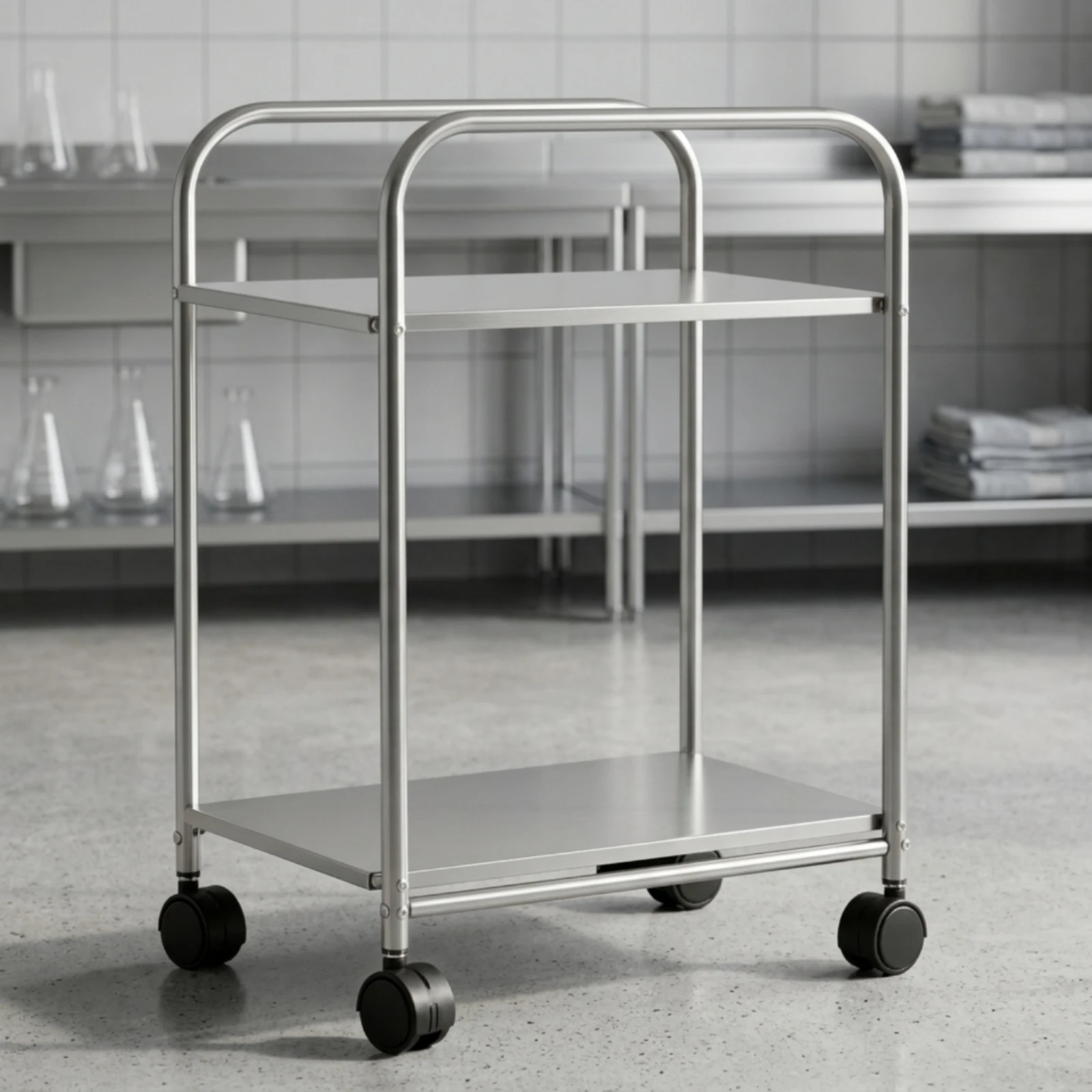 Stainless Steel Rack Versatile Metal Shelving Unit Storage Rack with Metal Frame Slim Furniture Multi Purpose for Kitchen