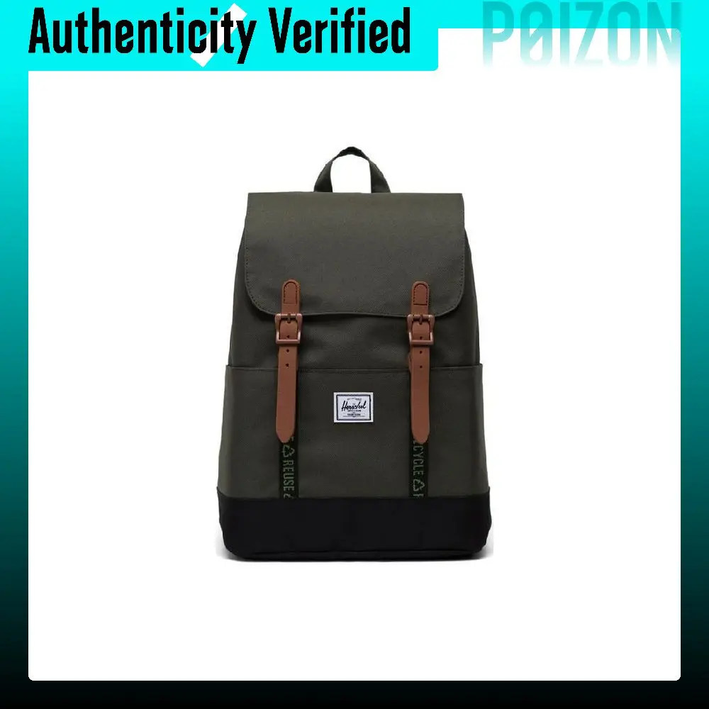 Herschel Recycled Material Backpack Unisex Twilight Forest Green/Classic Black 11156-05733-OS