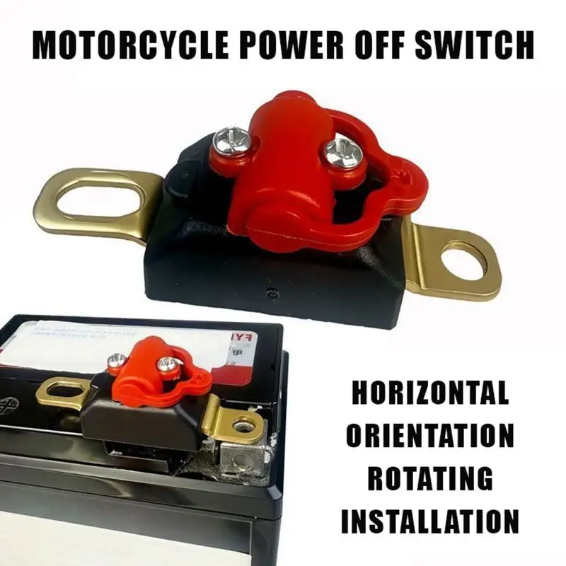 Motorrad-Abmattungsschalter mit robustem Messinganschluss und Schutzabdeckung gegen Fehlbedienung für alle Zweirad- und Dreirad-Motorräder – Detail 9