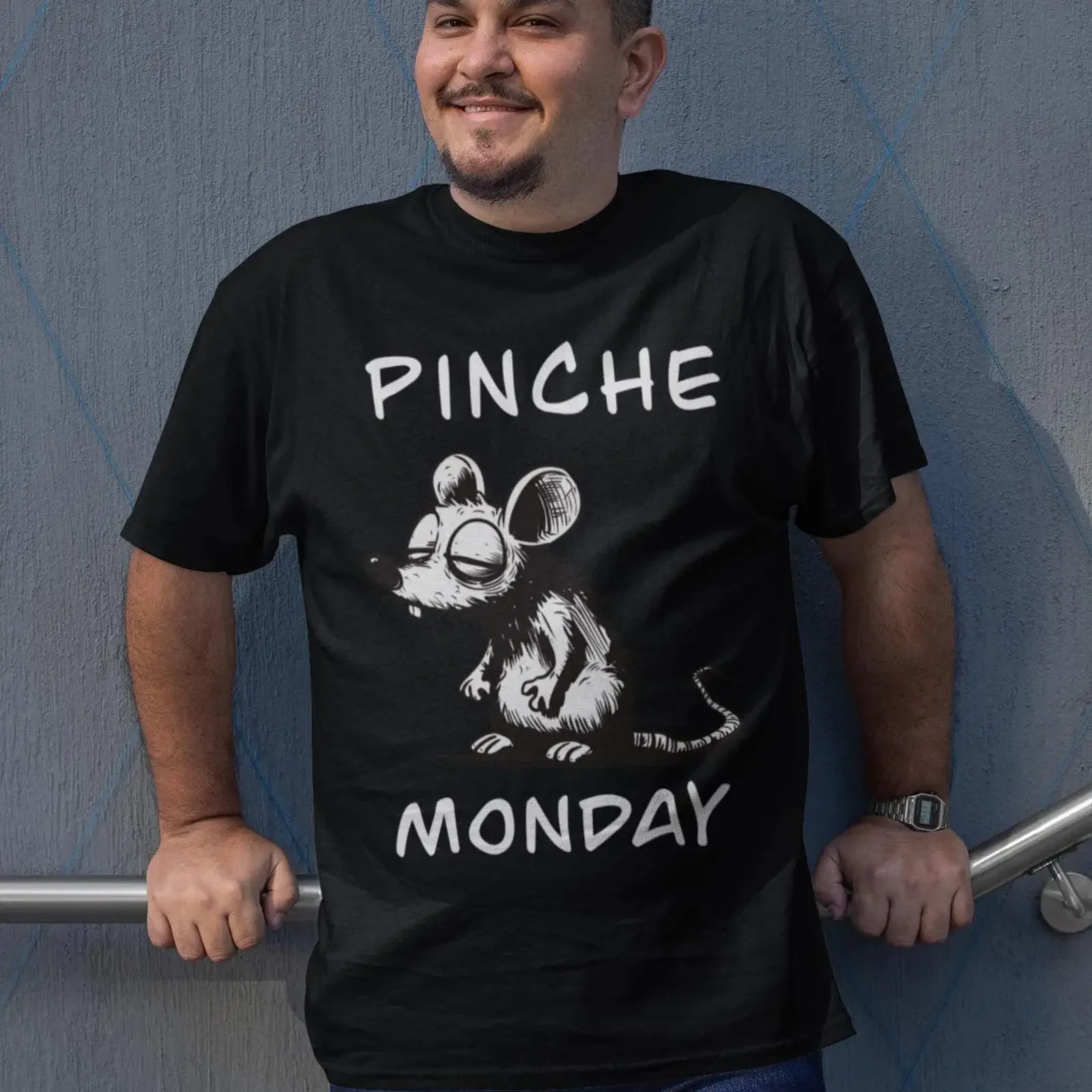 Pinche Monday T Shirt Funny Latina Spanish  vintage Washed Stretched fashion Unisex designer clothes Slightly homme graphic