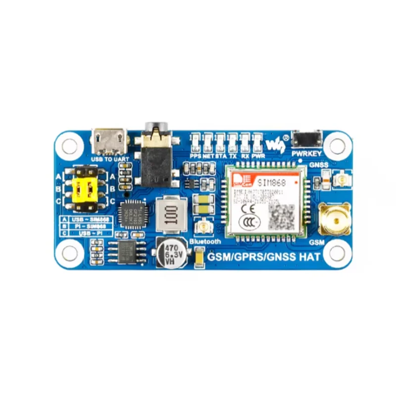 1pcs Original Genuine Raspberry Pi GSM/GPRS/GPS/Bluetooth SIM868 Development Board Expansion Board Compatible