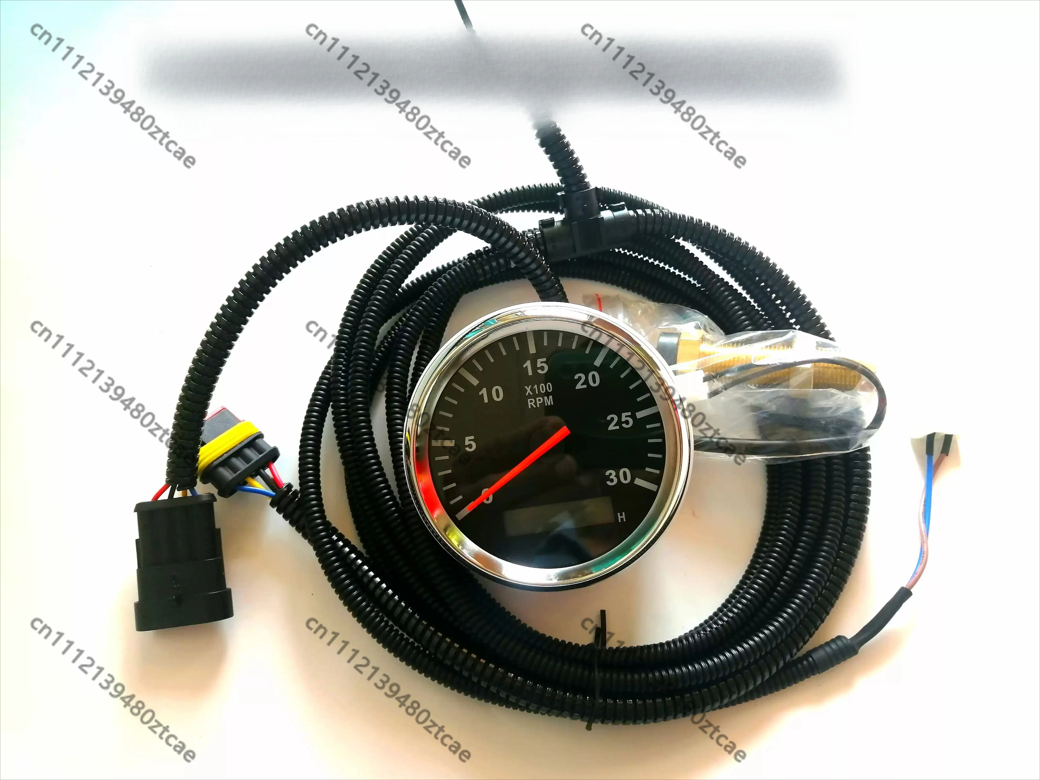 LCD Digital Water Temperature Gauge Universal Refit Meter For Truck Excavator Construction Machinery Diesel Engine Vehicle