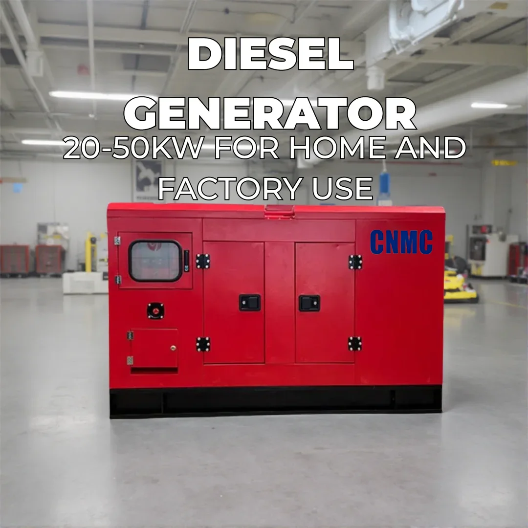 CNMC 30KW 50KW Silent Generator 110V 220V 380V 50HZ 60HZ diesel generator Three Phase High Efficiency generators for factory