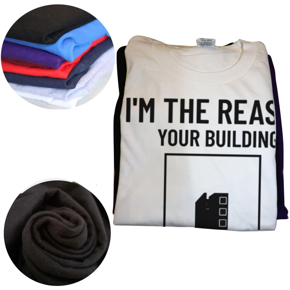 مضحك مهندس مدني الجرافيك تي شيرت الرجال النساء موضة عادية التي شيرت 100% القطن فضفاض المتضخم تي شيرت