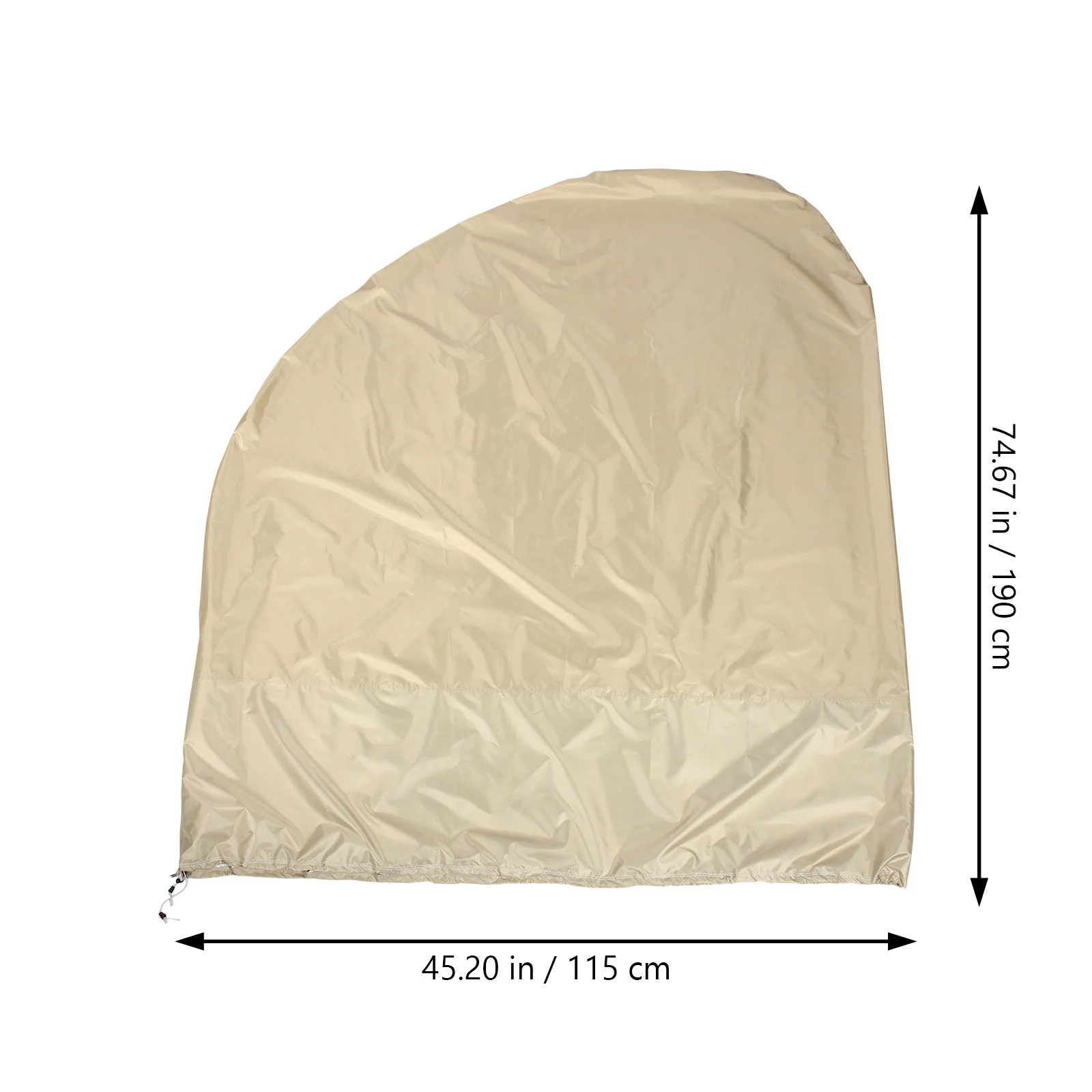 

Oxford Cloth Patio Hanging Egg Chair Cover Thick Waterproof Uv Resistant Protective Cover for Garden Swing Fine Steel Wool