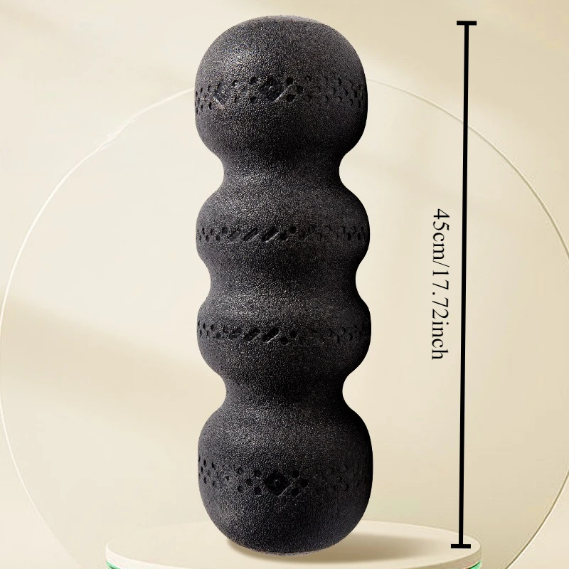 1 قطعة كرة الفول السوداني الصلبة رغوة محور العضلات الاسترخاء اللياقة البدنية اليوغا العمود تدليك الأضلاع نحيل الساق اليوغا الإمدادات المساعدة