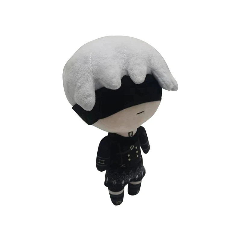 Anime jogo nier: automata 2b 9s brinquedo de pelúcia fufu bonecas coleção brinquedos de pelúcia para crianças presente 23cm