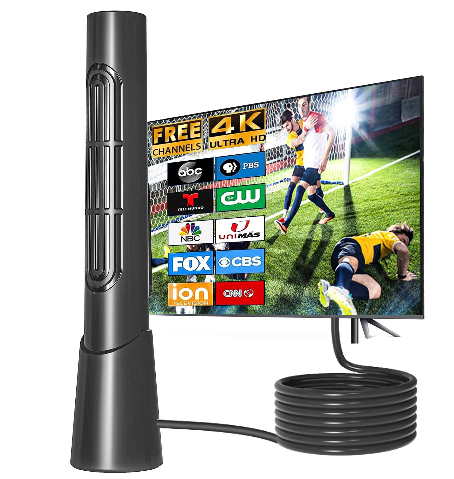 HD Digital TV Antenna Indoor Amplified dab antenna 300 Miles Ultra HDTV With Amplifier VHF/UHF Quick Response Outdoor Aerial