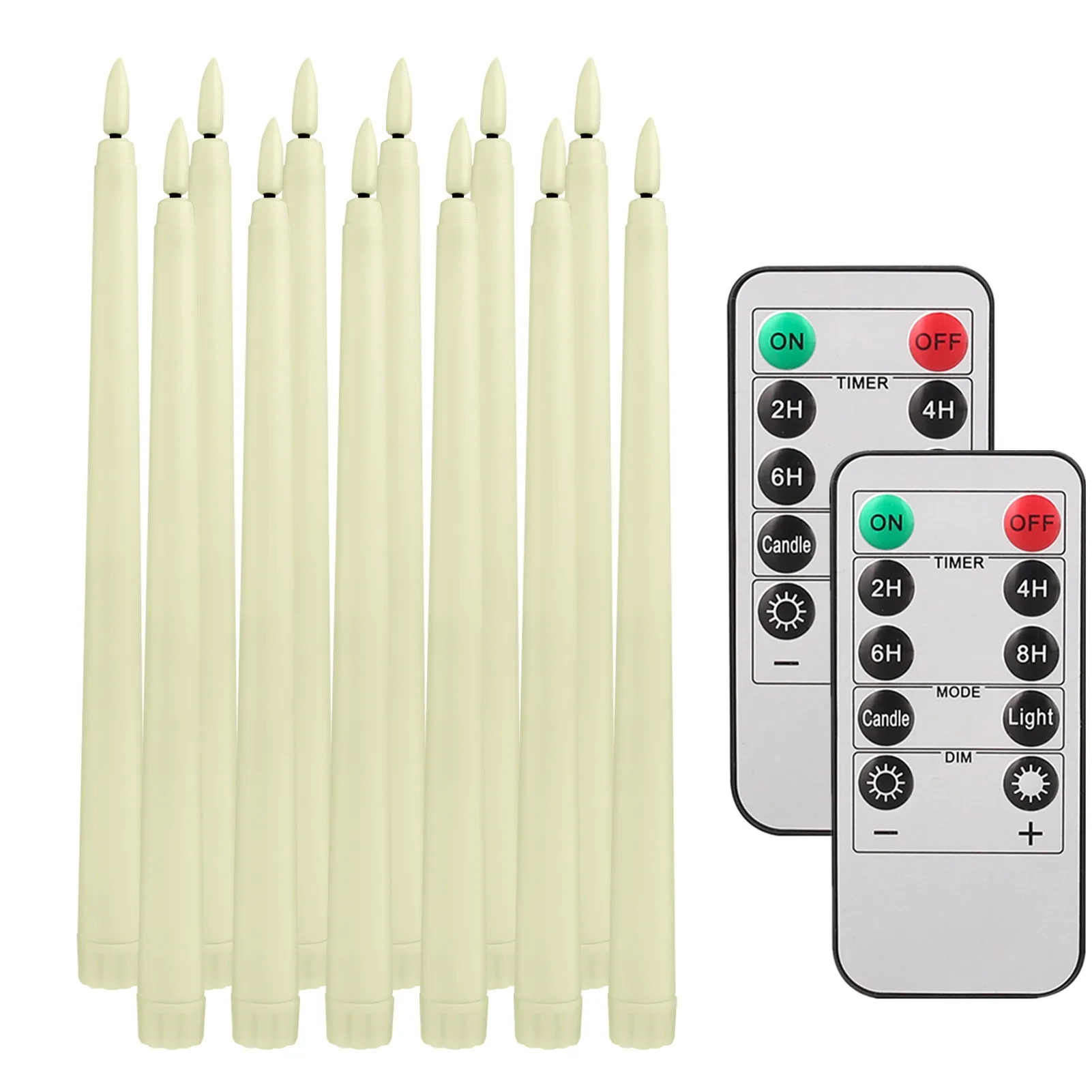 Packung mit 12/24 Stück flammenlosen, flackernden LED-Kerzen mit Fernbedienung, batteriebetriebene Teelichter, Heim-/Hochzeitsdekoration, Kerzenständer