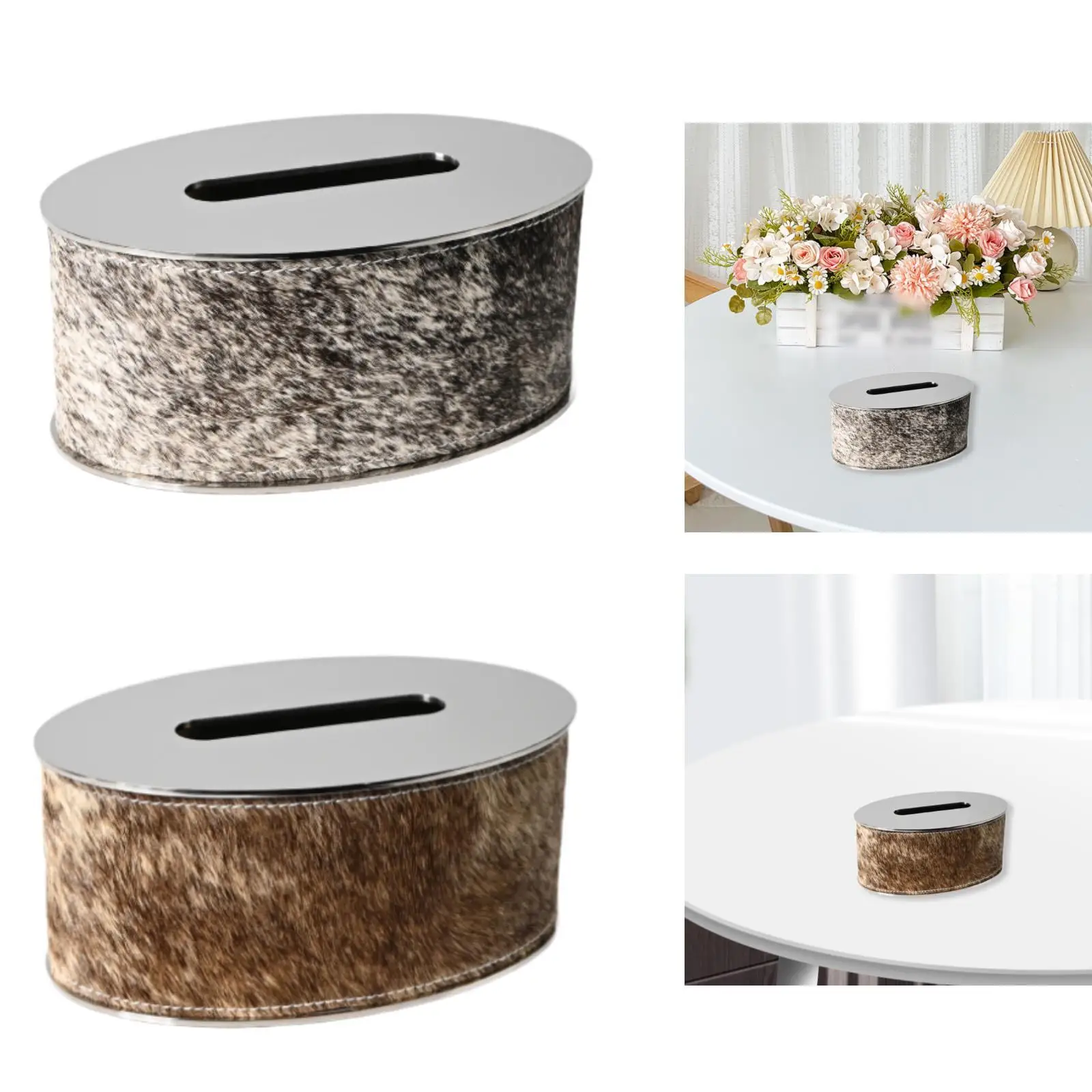 

Tissue Holder Simple Classic Facial Napkin Holder for Bedroom Hotel Tabletop