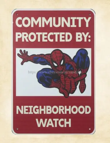 wall art Community Protected By Neighborhood Watch metal tin sign sign