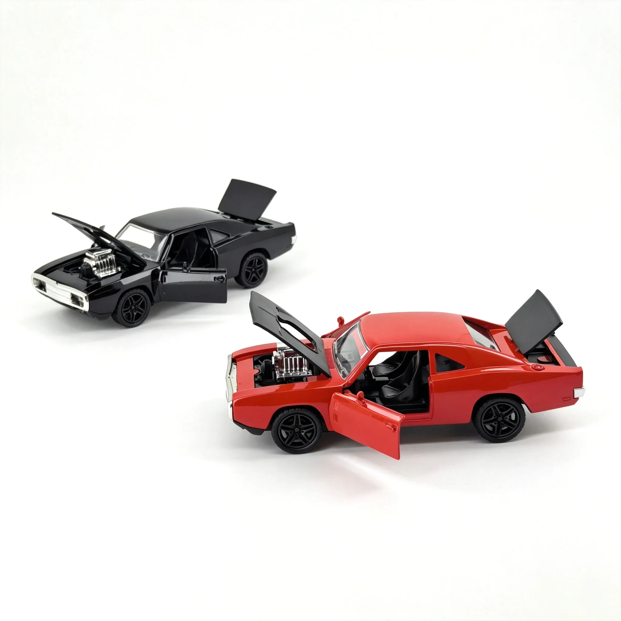 Simulation Coupe Diecast Car Model, Alloy Body Open Doors Light & Sound Effect Home Decor