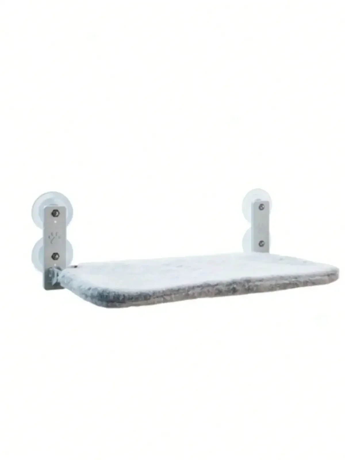 Cordless cat window pad, wall cat hammock with 4 strong suction cups, solid metal frame and reversible lid foldable cat bed