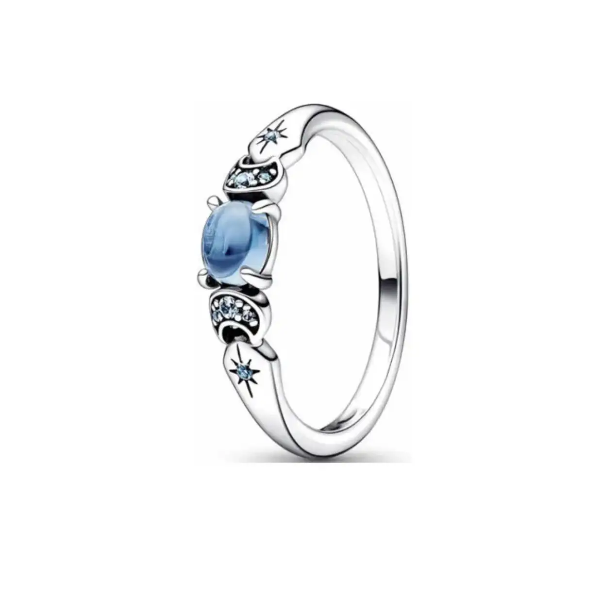 새로운 925 스털링 실버 골드 크라운 다이아몬드 반지 참 장식, 파티, 일상, 레저 착용에 적합, 여성용 파티 부티크 주얼리 선물