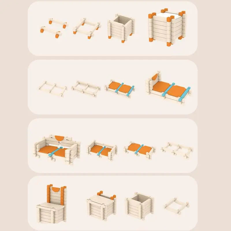 Kit de construction de maison en bois, jouets pratiques, ensemble de modèles d'architecture créatifs