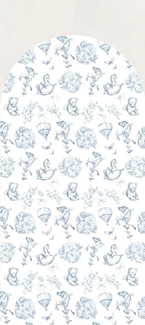 Custom Double-Sided Boy Or Girl Baby Shower Arch Backdrop Cover Bear Gender Disclosure Birthday Party Photobooth Background