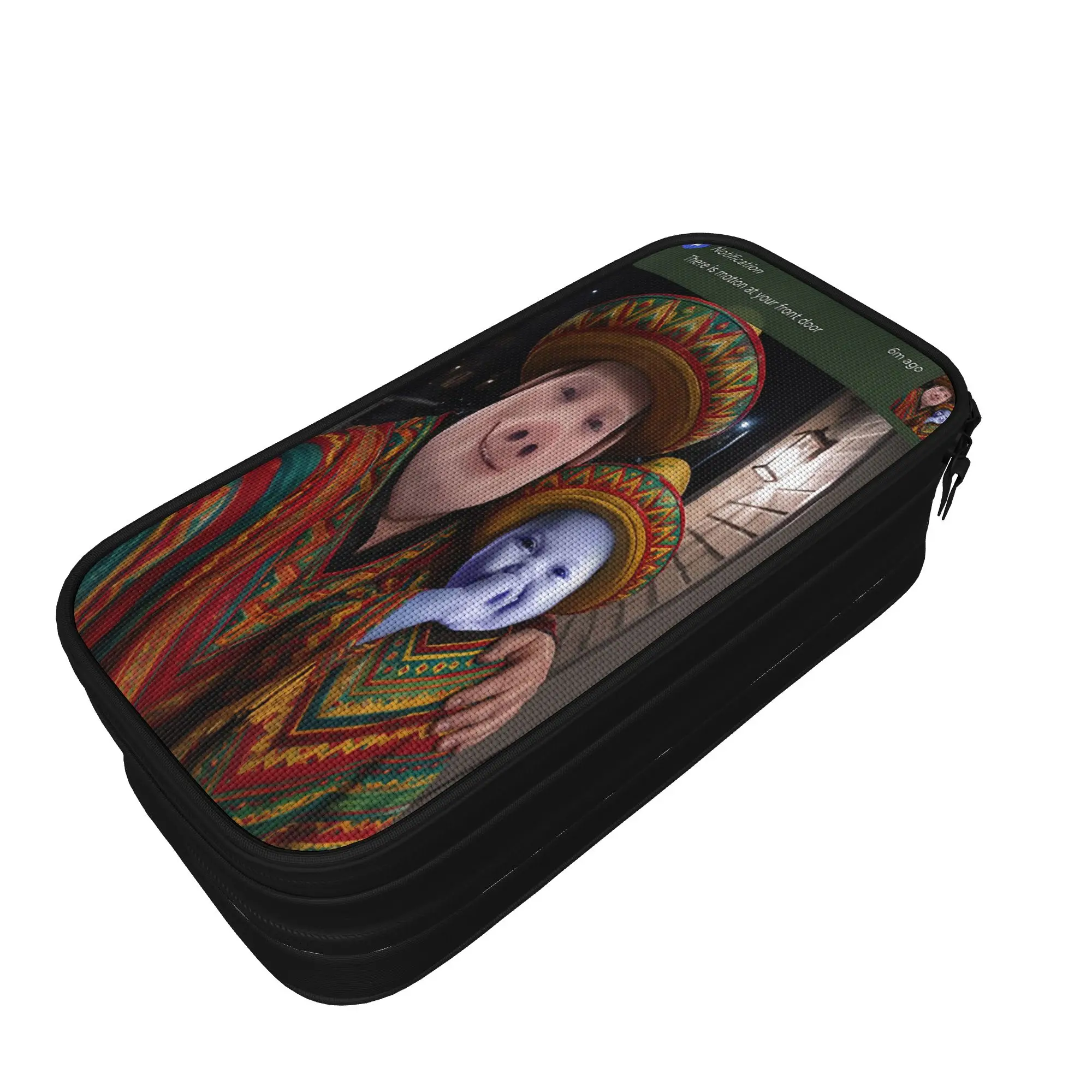 There is Motion At Your Front Door John Pork and Ai Baby Pencil Case School Pencil Cases Zipper Boy Girl University Pencil Pouch