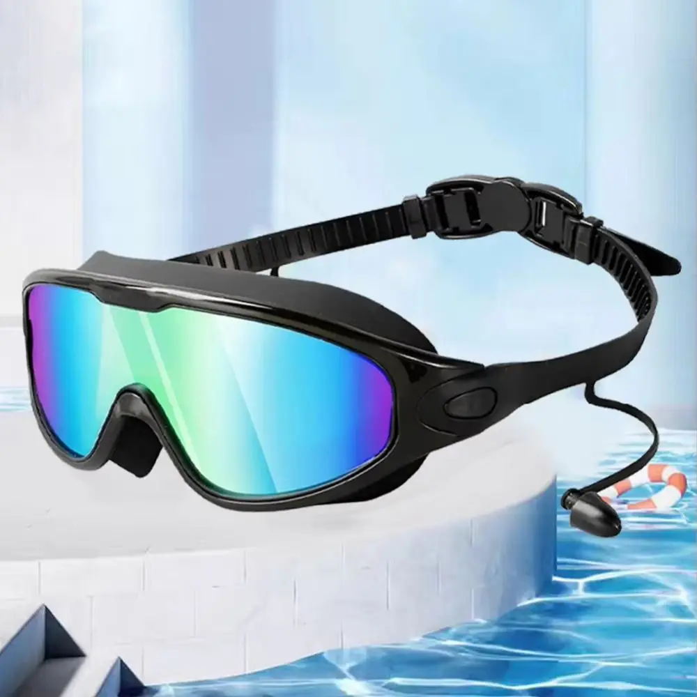 

Uv Protection Adult Swimming Glasses Anti-Fog Leak-Proof Large Frame Swim Eyewear Coated Lens Waterproof