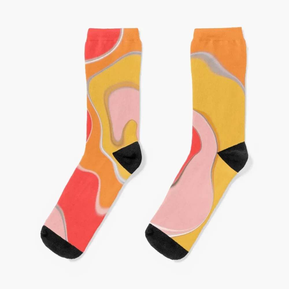 

Runneth Over Fluid Art Socks Stockings man New year's Male Socks Women's