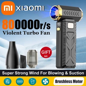 Xiaomi 400000RPM Violent Fan Super Powerful Air Blower Vacuum Blowing Suction 2in1 For Dust Cleaner Brushless Turbo Strong Wind